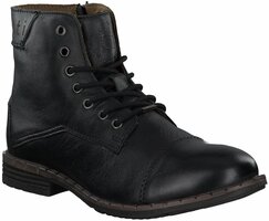 Herren-Schnürboots aus Leder 820600 (Schwarz)