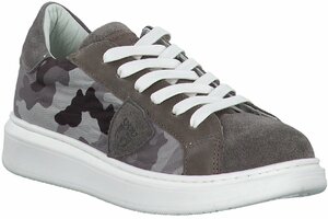 Kinder-Schnürschuhe aus Leder 761072 (Grau)