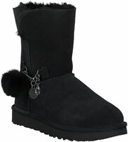 Winter-Boots für Damen aus Leder 786664 (Schwarz)