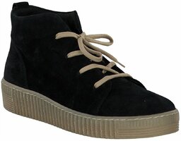 Damen-Schnürboots aus Leder 814775 (Dunkelblau)