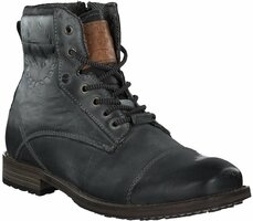 Herren-Schnürboots aus Leder 761345 (Grau)