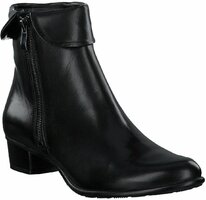 Damen-Stiefeletten aus Leder 816681 (Schwarz)