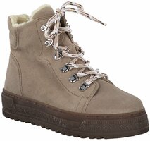 Damen-Schnürboots aus Leder 789021 (Beige)