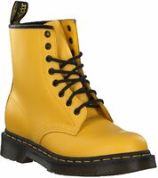 Damen-Schnürboots aus Leder 783316 (Gelb)