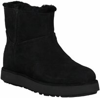 Winter-Boots für Damen aus Leder 786640 (Schwarz)