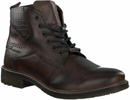 Herren-Schnürboots aus Leder 820702 (Dunkelbraun)