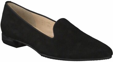 Damen-Ballerinas aus Leder 696985 (Schwarz)