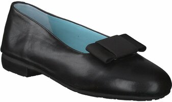 Damen-Slipper aus Leder 308166 (Schwarz)