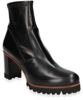 Absatz-Stiefeletten für Damen 807333 (Schwarz)