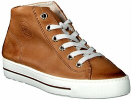 Damen-Schnürboots aus Leder 819839 (Mittelbraun)