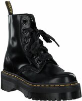 Damen-Schnürboots aus Leder 783195 (Schwarz)