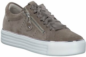 Damen-Schnürschuhe aus Leder 817612 (Beige)