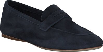 Damen-Slipper aus Leder 874619 (Dunkelblau)
