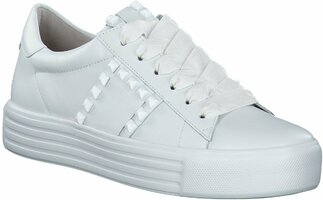 Damen-Schnürschuhe aus Leder 817491 (Weiß)