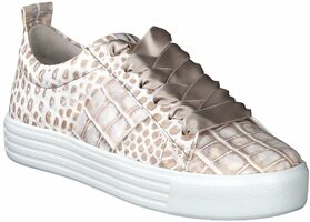 Damen-Sneaker aus Leder 817521 (Beige)