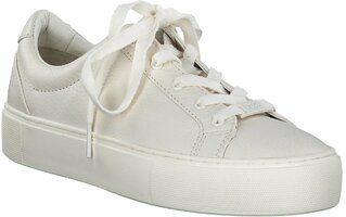 Schnürschuhe für Damen 830392 (Weiß/Beige)