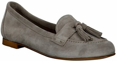 Damen-Slipper aus Leder 873287 (Grau)