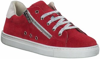 Kinder-Schnürschuhe aus Leder 822814 (Rot)