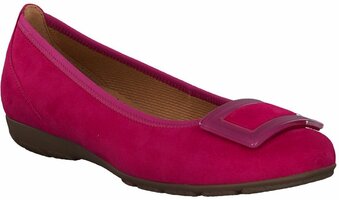 Damen-Ballerinas aus Leder 819049 (Pink)