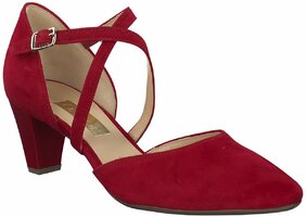 Riemchen-Pumps aus Leder 818872 (Rot)