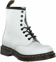 Damen-Schnürboots aus Leder 830434 (Weiß)
