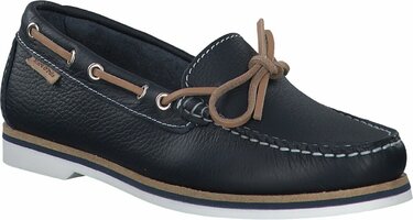 Damen-Bootsschuhe aus Leder 817211 (Dunkelblau)