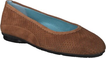 Damen-Slipper aus Leder 876859 (Braun)