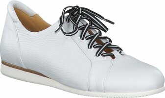 Damen-Schnürschuhe aus Leder 875478 (Weiß)