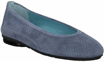 Damen-Ballerinas aus Leder 876823 (Hellblau)