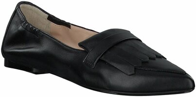Damen-Slipper aus Leder 843003 (Schwarz)