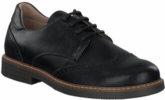 Kinder-Schnürschuhe aus Leder 824331 (Schwarz)