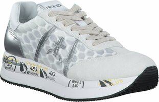 Damen-Schnürschuhe aus Leder 818483 (Weiß)