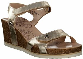 Damen-Sandalen aus Leder 842618 (Gold)