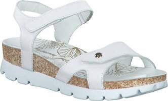 Damen-Sandalen aus Leder 842564 (Weiß)