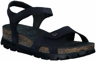 Damen-Sandalen aus Leder 842576 (Dunkelblau)