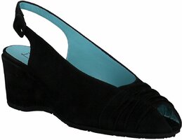 Damen-Sandalen aus Leder 876860 (Schwarz)