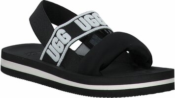 Damen-Sandalen 830343 (Schwarz/Weiß)