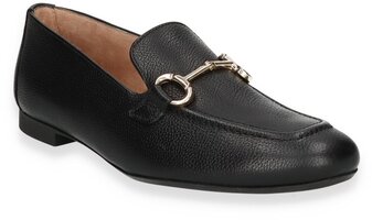 Damen-Slipper aus Leder 878200 (Schwarz)