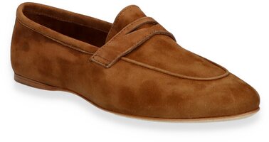 Damen-Slipper aus Leder 874644 (Braun)