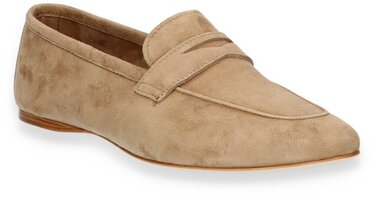 Damen-Slipper aus Leder 874620 (Beige)