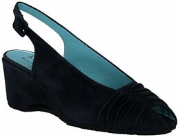 Damen-Sandalen aus Leder 876872 (Dunkelblau)