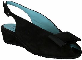 Damen-Sandalen aus Leder 465322 (Schwarz)