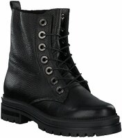 Damen-Schnürboots aus Leder 877943 (Schwarz)
