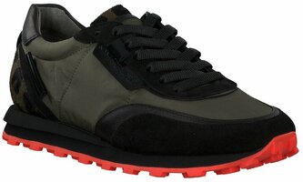 Damen-Schnürschuhe 901386 (Schwarz/Bunt)