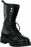 Damen-Schnürboots aus Leder 903222 (Schwarz)