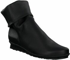 Damen-Stiefeletten aus Leder 914071 (Schwarz)