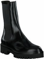 Chelsea Boots für Damen aus Leder 824616 (Schwarz)