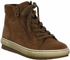 Damen-Schnürboots aus Leder 901921 (Braun)