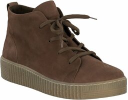 Damen-Schnürboots aus Leder 902077 (Braun)