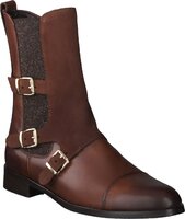 Damen-Stiefeletten aus Leder 903462 (Braun)